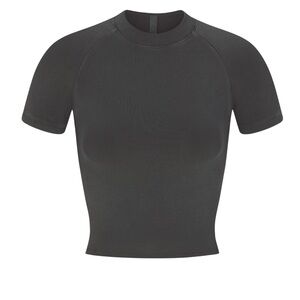 Skims New Vintage CROPPED RAGLAN HIGH NECK T-SHIRT